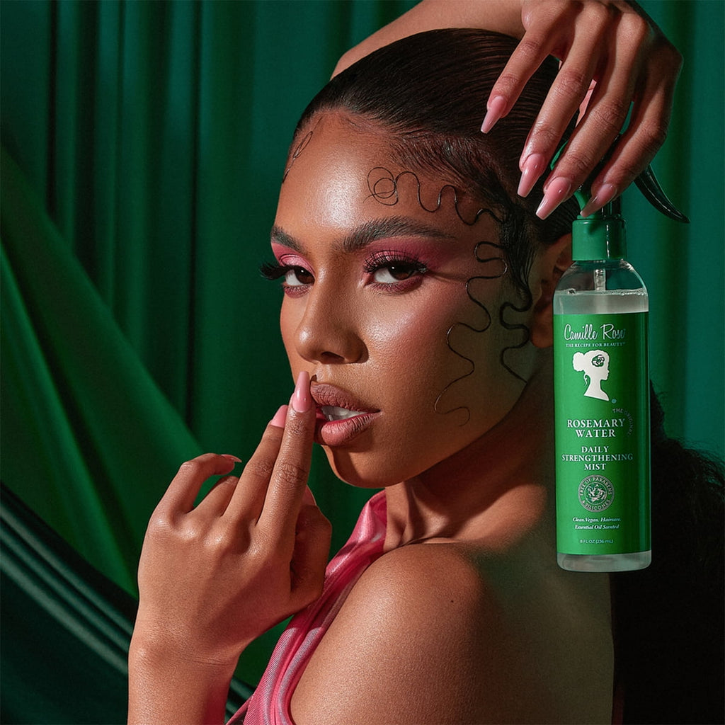 (2 pack) Camille Rose Rosemary Water Daily  Refresh & Hydrate Strengthening Mist Spray with Rosemary Oil & Peppermint Oil, 8oz